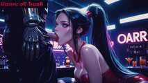 Hot brunette Neon Vixen POV sex