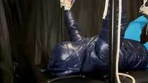  Breath control in two puffy jackets
