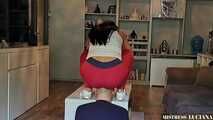 Spitting and Facesitting with hot Leggings