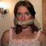 24 Yr OLD CRAFTIER GETS MOUTH STUFFED, HANDGAGGED, CLEAVE GAGGED, GAG TALKING, BAREFOOT, FOOT AND TOE-TIED WITH PLASTIC CABLE TIES (D73-9)