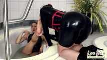 Totally horny on the feet of the mistress