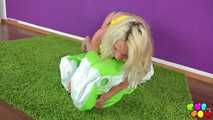 35 Angel becomes one with her beach ball 