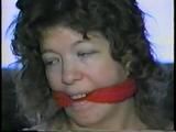 25 YR OLD CHARLENE GETS MOUTH STUFFED, CLEAVE GAGGED, BLINDFOLDED, TIED TO CHAIR, LINGERIE, GARTER BELT & NYLONS (D61-13)