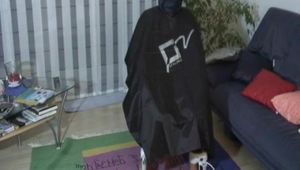 Tied, gagged and two times hooded archive girl (Video)