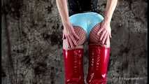 Meine blaue Hotpants