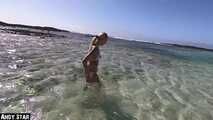 PUBLIC EXTREM AM STRAND UNTERWASSER | ERWISCHT WORDEN