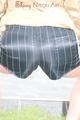 Enni having a good time outdoor wearing sexy shiny nylon shorts and a top posing for the camera (Pics)
