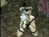 19 Yr OLD SINGLE MOM RONI HOG-TIED, CROTCH ROPED, CLEAVE GAGGED IN LINGERIE (D47-5)