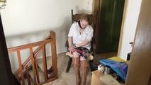 Ginger tied with towels 2/2