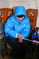 Jill tied and gagged in a down jacket