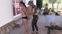 Afsana, captured and Hogtied...