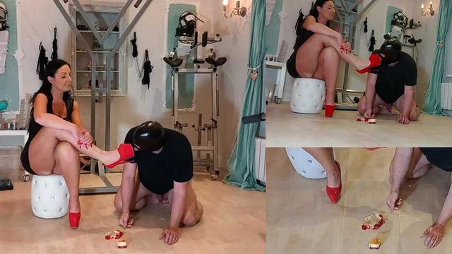 Suck the squashed cake off my feet