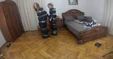 Kamilla and Talika06 - Both trash bag packed (BTS video)