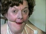  69 Yr OLD TIT-TIED, HANDCUFFED, BALL-GAGGED HOSTAGE (D18-11)