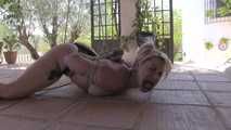 Pool Deck Hogtie & Whipping Session for Zonah