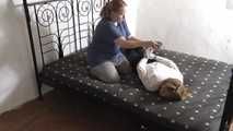 her first tapehogtie 1/3