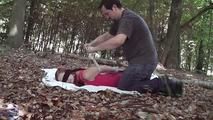 Nelly hogtied outdoor 1/2