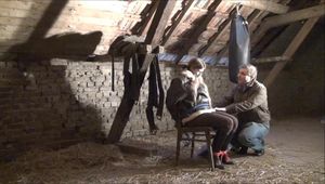 Video request Yvonne - Tied up in the attic part 2 of 5
