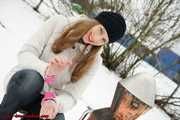 Handschellenspass im Schnee