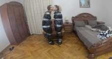 Kamilla and Talika06 - Both trash bag packed (BTS video)
