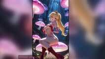Gol Naked Princess Peach Dancing in the Magic Forest