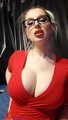 Selfie time red boob top