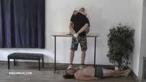Bonnie Dolce and her boyfriend trample the slave together!