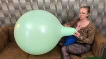 inflate turquoise P24 with the pump and Blow2Pop them