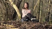 Isi tied in the woods 1/2