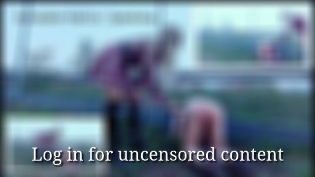 Public spanking at the motorway fence!