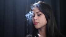 Beautiful Woman Smoking a Cigar