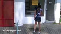 050023 Roxy Dodges The Workers And Takes A Pee In The Street