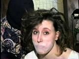 24 YEAR OLD ERICA IS SEMI CLEAR TAPE GAGGED, BALL-TIED WITH ELECTRICAL TAPE & CLEAVE GAGGED (D54-12)