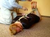 Hogtied