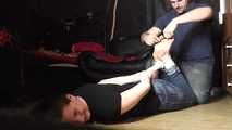 Michelle hogtied and tickled