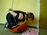 Kneeling and drooling