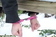 Cuffed at the parking area