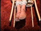 28 YR OLD MOM GETS MOUTH STUFFED AND CLEAVE GAGGED WITH STINKY PANTYHOSE, TIT TIED BAREFOOT, TOE-TIED, OTM CLOTH GAGGED, WRAP TAPE GAGGED, HANDGAGGED AND TIGHTLY TIED TO A CHAIR (D65-7)