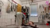 #Slaughter in white - My long white #rubberapron in use