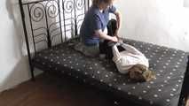 her first tapehogtie 1/3