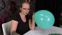 Blow2Pop red "C&A" balloon while smoking