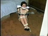 TINY TINA BALL-TIED, HOG-TIED CLEAVE-GAGGED HOSTAGE (D25-16)