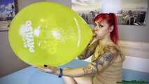 Blow2Pop yellow 18inch *globos payaso*