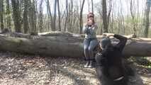 tied up in the woods