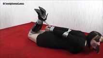 Daphne in hogtie photographed