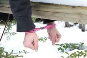 Cuffed at the parking area