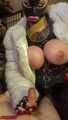 The ultimate lady with the mega claws: Last emptying of cum