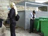 016078 Eve Is Spotted Taking A Pee Beside The bins