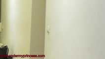 Nikki and mini piss on slave