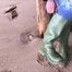 Rubber boot mistress at the North Sea beach for my welliefans